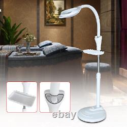 Diopter LED Facial Magnifying Floor Stand Lamp Lens Light Salon Magnifier 16X