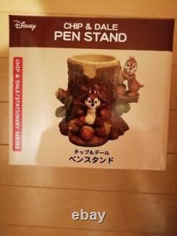 Disney Chip & Dale Pen Stand Accessory Holder Japan Free Shipping NEW