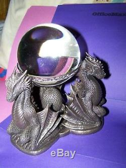 Dragon's Prophecy With 100mm Crystal Ball And Stand Very Unique-free Shipping