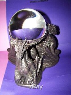 Dragon's Prophecy With 100mm Crystal Ball And Stand Very Unique-free Shipping