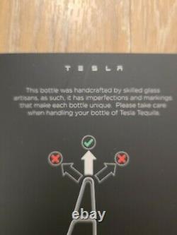 EMPTY TESLA TEQUILA BOTTLE? With Stand COLLECTIBLE IN HAND + FREE SHIP