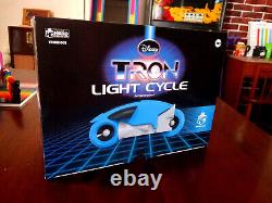 Eaglemoss Disney TRON Light Cycle with Display Stand Blue NEW Ships from USA