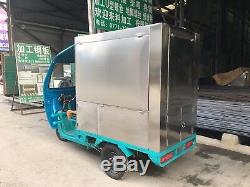 Electric Tricycle Snow Cone Machine Concession Stand Trailer Shipped By Sea