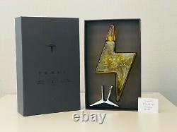 Empty Tesla Tequilla Bottle + Stand + Box Limited In Hand Fast Ship