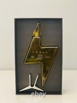 Empty Tesla Tequilla Bottle + Stand + Box Limited In Hand Fast Ship