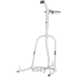 Everlast Dual-Station Heavy Bag Stand 100 Lb White Free shipping