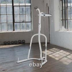 Everlast Dual-Station Heavy Bag Stand 100 Lb White Free shipping