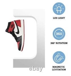 Floating Shoe Display Levitating Sneaker Stand WHITE with LED Remote! Ships TODAY