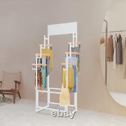 Floor Standing Carpet Display Stand Commercial Organizer Holder f/Displaying Mat