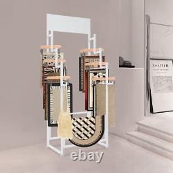 Floor Standing Carpet Display Stand Commercial Organizer Holder f/Displaying Mat