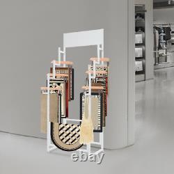 Floor Standing Carpet Display Stand Commercial Organizer Holder f/Displaying Mat