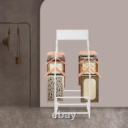 Floor Standing Carpet Display Stand Commercial Organizer Holder f/Displaying Mat