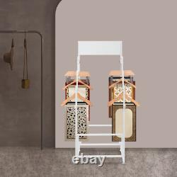 Floor Standing Carpet Display Stand Commercial Organizer Holder f/Displaying Mat