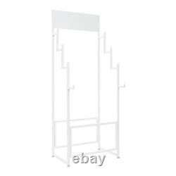 Floor Standing Carpet Display Stand Commercial Organizer Holder f/Displaying Mat