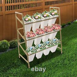 Flower Display Stand, 3-Tier Flower Stand, Flower Display Stand With 12PCS Bucke