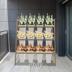Flower Display Stand, 3-Tier Flower Stand, Flower Display Stand With 12PCS Bucke