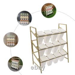 Flower Display Stand, 3-Tier Flower Stand, Flower Display Stand With 12PCS Bucke