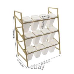 Flower Display Stand, 3-Tier Flower Stand, Flower Display Stand With 12PCS Bucke
