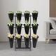 Flower Display Stand, 3-tier Flower Holder, Flower Display Stand with 12 Pieces