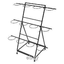 Flower Display Stand, 3-tier Flower Holder, Flower Display Stand with 12 Pieces