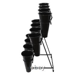 Flower Display Stand, 3-tier Flower Holder, Flower Display Stand with 12 Pieces