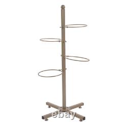 Flower Display Stand With 4 Flower Buckets Metal Plant Stand with Wheels