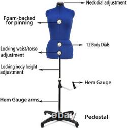 Free Shipping Adjustable Dress Form Sewing Display Female MannequinTorso Stand L