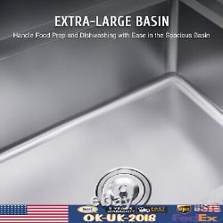 Free Standing Commercial Kitchen Sink Stainless Steel Catering Washing Bowl