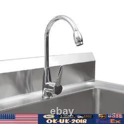 Free Standing Commercial Kitchen Sink Stainless Steel Catering Washing Bowl