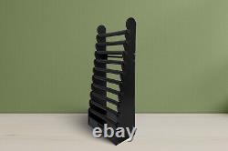 Giant 10-Tier Black Wood Bracelet Display With Drawer 43.5 Tall Free Ship