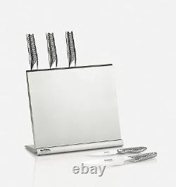Global GKS01/F knife stand 4-6 Kitchenware silver new Free Shipping