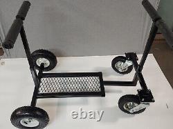 Gloss BLACK Go Kart Stand Collapsible Rolling Dirt or Shifter kart FREE SHIP