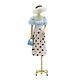 Gold Model display stand Height Adjustable Mannequin With Metal Universal Wheel