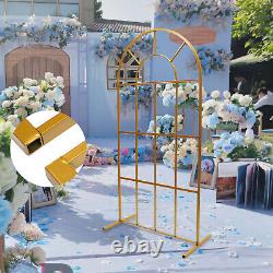 Gold Wedding Stand Arch Backdrop Iron Wedding Event Party Prop DIY Decoration US