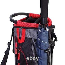Golf Bag Lightweight Stand Carry Sunday Strap Type Adjustable Comfortable Red