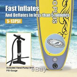 Goplus 11' Inflatable Stand up Paddle Board SUP with 3 Fins NEW FREE SHIP