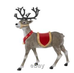 HOME ACCENTS HOLIDAY 4.5 ft LED Standing Reindeer Buck 2023 NEW SAME DAY SHIP