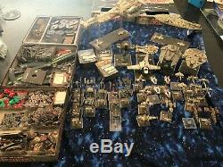HUGE X-Wing Miniatures Game Lot 40 ships + all tokens, pilots, stands etc
