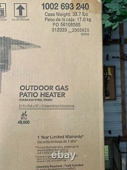 Hampton Bay 48000 BTU Outdoor Heating Propane Patio Heater -FREE Fedex Shipping