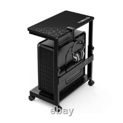 Height Adjustable Computer Tower Stand, 2-Tier ATX-Case CPU Holder. Fast Ship