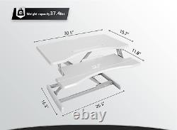 Height Adjustable Stand up Desk Converter-30 Inches Desk Riser, Sit Stand Desk E