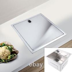 Hidden Kitchen Sink Square In/Outdoor & Drain Folding Faucet Strainer Stainless