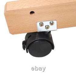 High Quality Large Artist Painters Red Beech Wood Easel Floor Stand WithCaster 91