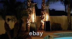 Hiland HLDSO1-WGTHG Pyramid Patio Propane Heater withWheels, 87 Inches SHIPS NOW