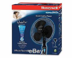 Honeywell QuietSet 16 Stand Fan Black, New, Free Shipping