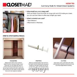 Impressions Standard 60 in. W 120 in. W White Wood Closet System