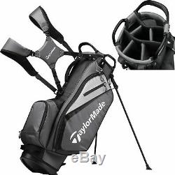 In Stock 2019 TaylorMade Golf Select Stand Bag Gray/Black Black Free Shipping