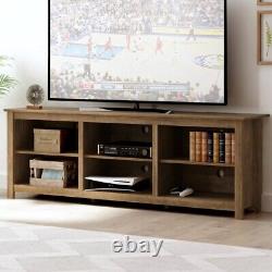 Inniss TV Stand for TVs up to 78 Knotty Oak Free Shipping