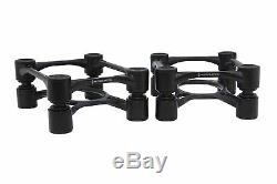 IsoAcoustics Aperta Black Isolation Stands (pair) NEW + FREE 2DAY SHIPPING