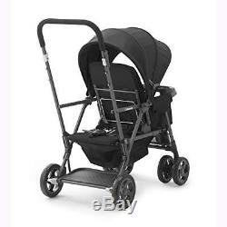 JOOVY Caboose Too Graphite Stand-On Tandem Stroller, Black / 2 day shipping